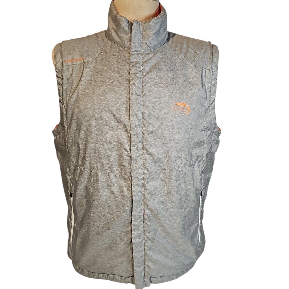Zero Restriction US Open Tour Series Reversible Puffer Vest Mens XL Orange Gray
